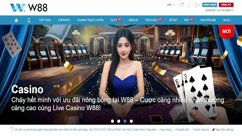 Giới thiệu nhanh về nhà cái W88