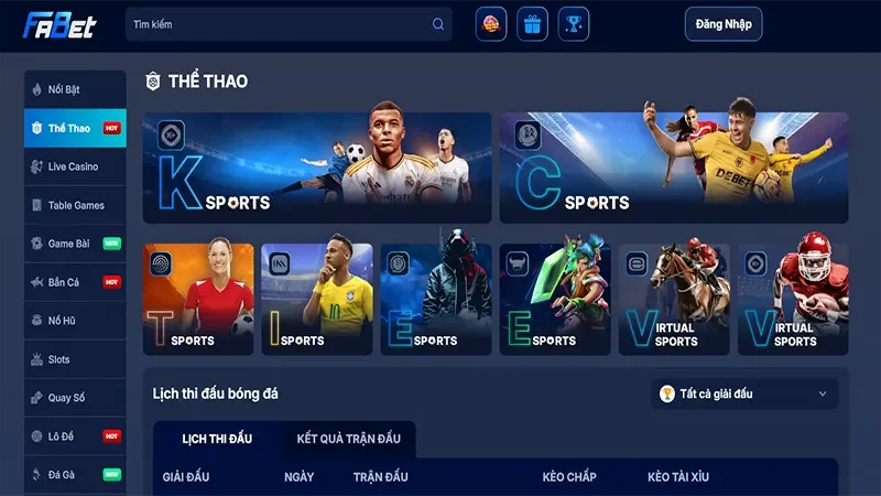 Hệ thống game cá cược tại nhà cái Fabet