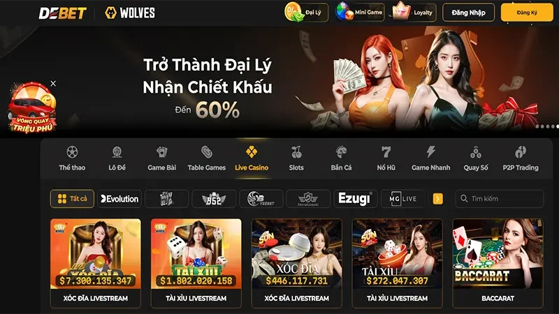 Tổng quan kho game khổng lồ đỉnh cao tại nhà cái Debet